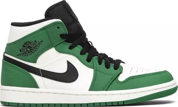 Кроссовки Air Jordan 1 Mid Pine, бело-зеленый