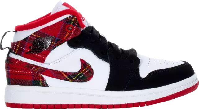 Кроссовки Air Jordan 1 Mid PS Bad Santa, красный
