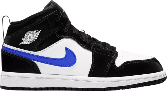 Кроссовки Air Jordan 1 Mid PS Black Racer Blue, черный