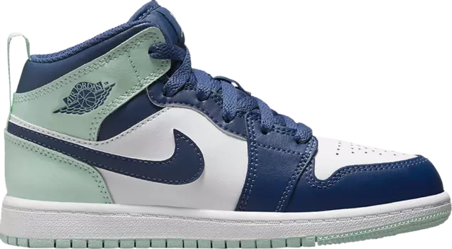 Кроссовки Air Jordan 1 Mid PS Blue Mint, синий