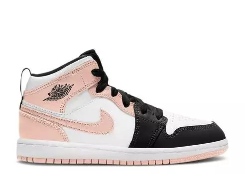 Кроссовки AIR JORDAN 1 MID PS 'CRIMSON TINT', белый