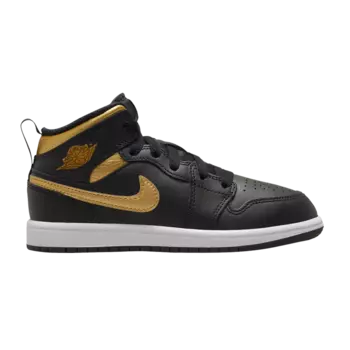 Кроссовки Air Jordan 1 Mid PS, цвет Black Metallic Gold