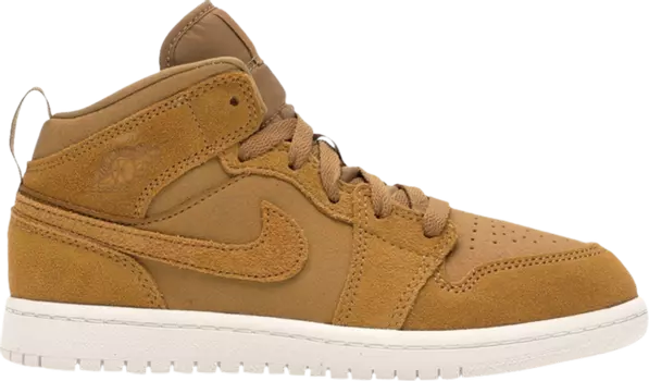Кроссовки Air Jordan 1 Mid PS Golden Harvest, коричневый
