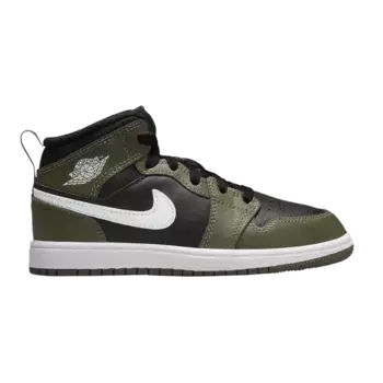 Кроссовки Air Jordan 1 Mid PS Medium Olive, зеленый