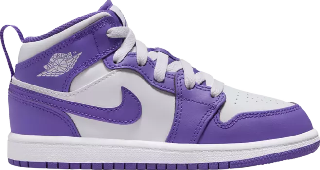 Кроссовки Air Jordan 1 Mid PS 'Purple Venom', фиолетовый