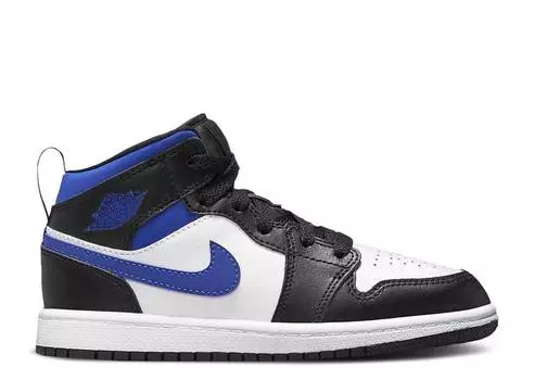 Кроссовки AIR JORDAN 1 MID PS 'RACER BLUE', белый