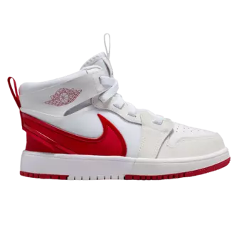 Кроссовки Air Jordan 1 Mid RM EasyOn PS 'University Red', белый