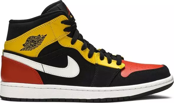 Кроссовки Air Jordan 1 Mid SE Amarillo, черный