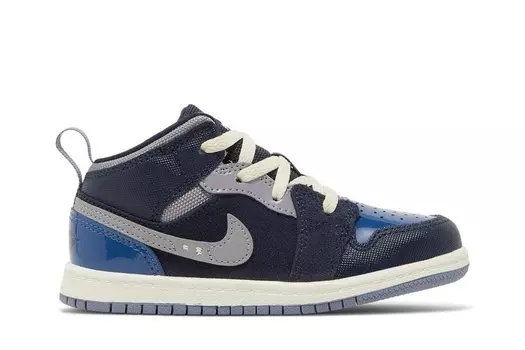 Кроссовки Air Jordan 1 Mid SE Craft TD, синий