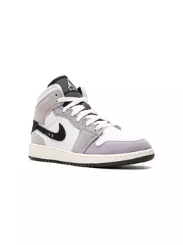 Кроссовки Air Jordan 1 Mid SE Craft Cement Grey Jordan Kids, серый