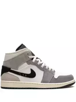 Кроссовки Air Jordan 1 Mid SE Craft Cement Grey, серый