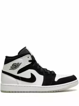 Кроссовки Air Jordan 1 Mid SE Diamond, черный