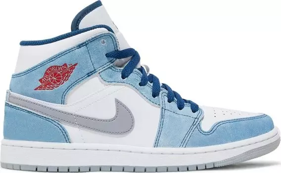 Кроссовки Air Jordan 1 Mid SE French Blue, синий