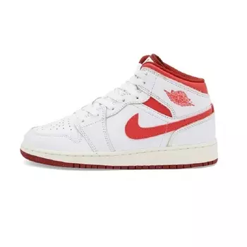Кроссовки Air Jordan 1 Mid Se Gs, красный