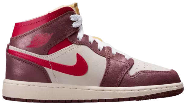 Кроссовки Air Jordan 1 Mid SE GS 'Breakfast', коричневый