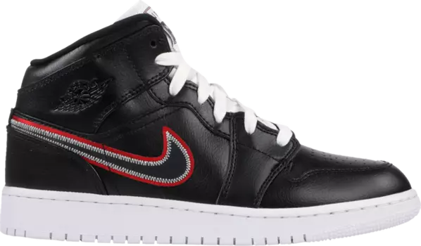 Кроссовки Air Jordan 1 Mid SE GS Maybe I Destroyed The Game, черный