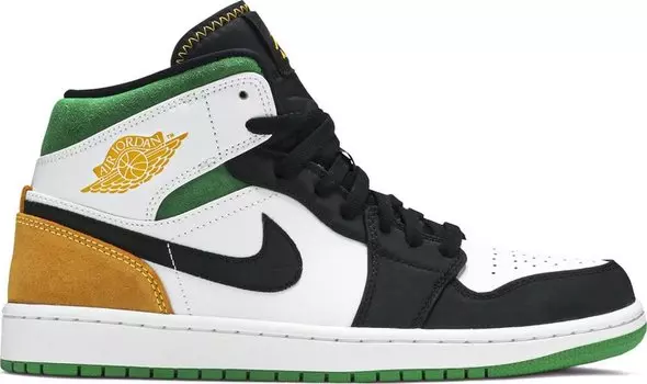 Кроссовки Air Jordan 1 Mid SE Oakland, белый