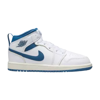 Кроссовки Air Jordan 1 Mid SE PS, белый