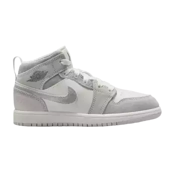 Кроссовки Air Jordan 1 Mid SE PS Neutral Grey Sail, серый