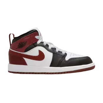Кроссовки Air Jordan 1 Mid SE PS 'Dark Pony', красный