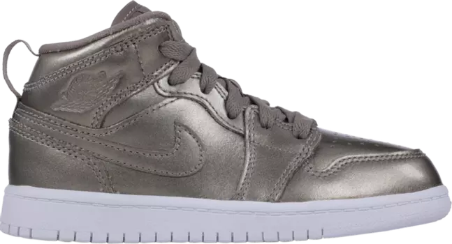 Кроссовки Air Jordan 1 Mid SE PS Sepia Stone, серый