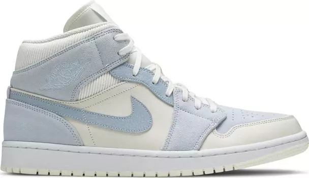 Кроссовки Air Jordan 1 Mid SE Sail Light Blue, синий