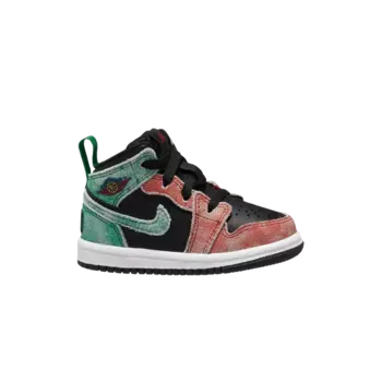 Кроссовки Air Jordan 1 Mid SE TD, черный