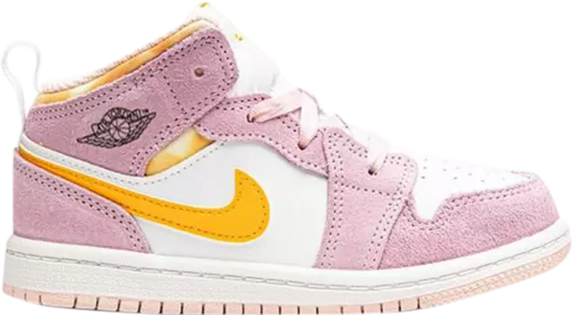 Кроссовки Air Jordan 1 Mid SE TD Arctic Pink, розовый