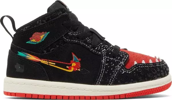 Кроссовки Air Jordan 1 Mid SE TD SiEMPRE Familia, черный