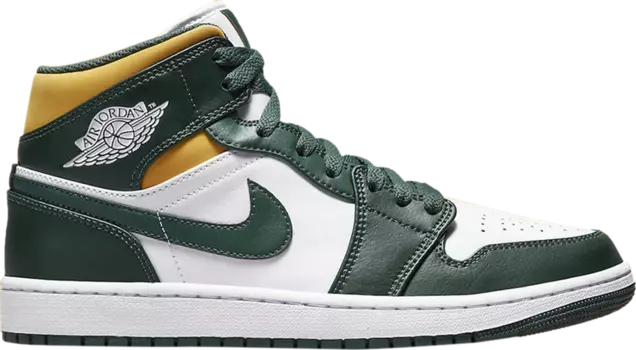Кроссовки Air Jordan 1 Mid Sonics, белый