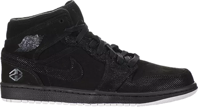 Кроссовки Air Jordan 1 Mid Suit and Sneakers, черный