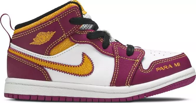 Кроссовки Air Jordan 1 Mid TD Da de Muertos, белый