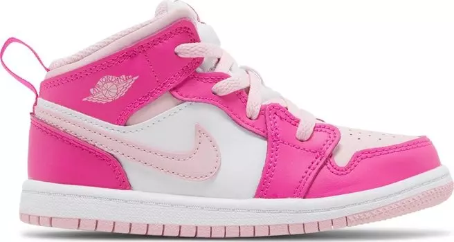 Кроссовки Air Jordan 1 Mid TD 'Fierce Pink', розовый