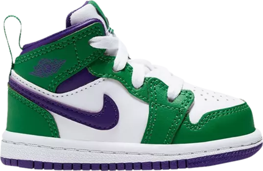 Кроссовки Air Jordan 1 Mid TD Hulk, зеленый