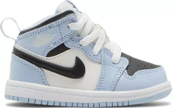 Кроссовки Air Jordan 1 Mid TD Ice Blue, синий