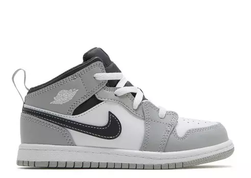 Кроссовки Air Jordan 1 Mid TD 'Light Smoke Grey', серый (Размер 20 RU)