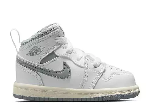 Кроссовки AIR JORDAN 1 MID TD 'NEUTRAL GREY', белый