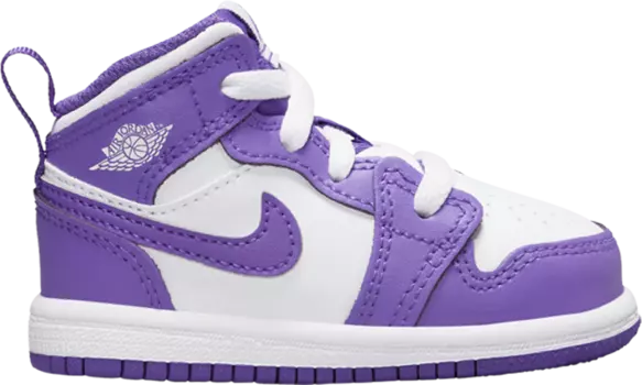 Кроссовки Air Jordan 1 Mid TD 'Purple Venom', фиолетовый