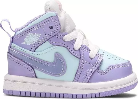 Кроссовки Air Jordan 1 Mid TD Purple Pulse, фиолетовый