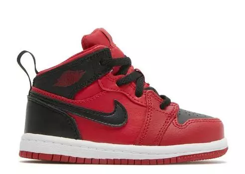 Кроссовки AIR JORDAN 1 MID TD 'REVERSE BRED', красный