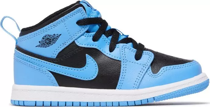 Кроссовки Air Jordan 1 Mid TD 'University Blue Black', синий