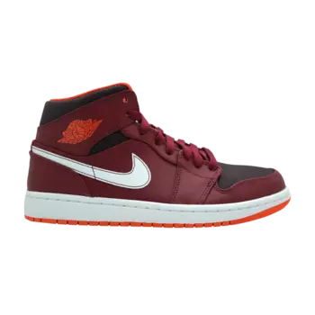 Кроссовки Air Jordan 1 Mid 'Team Red', красный