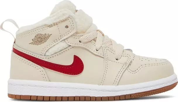 Кроссовки Air Jordan 1 Mid Utility TD Fleece, загар