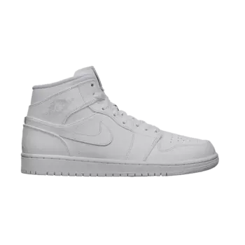 Кроссовки Air Jordan 1 Mid 'White', белый