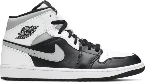 Кроссовки Air Jordan 1 Mid White Shadow, серый