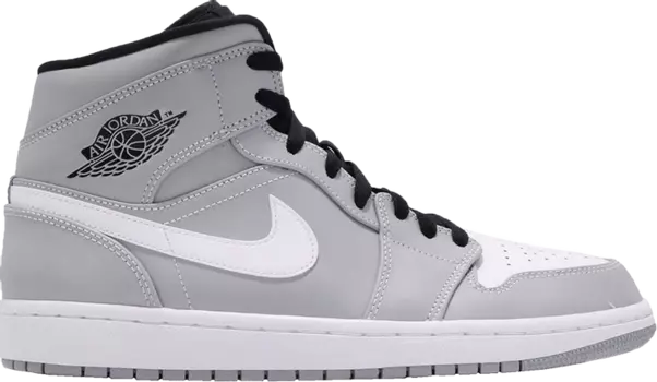 Кроссовки Air Jordan 1 Mid Wolf, серый