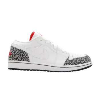 Кроссовки Air Jordan 1 Phat Low 'Cement', белый