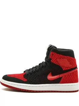 Кроссовки Air Jordan 1 Ret Hi Flyknit BG Jordan Kids, черный
