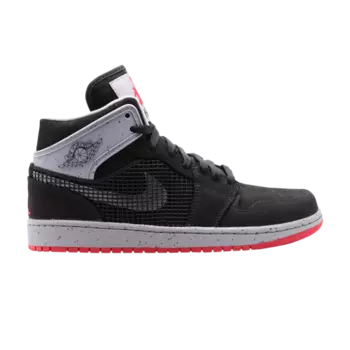 Кроссовки Air Jordan 1 Retro 89 'Black Fire Red Cement', черный