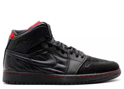 Кроссовки AIR JORDAN 1 RETRO 99 'BRED', черный